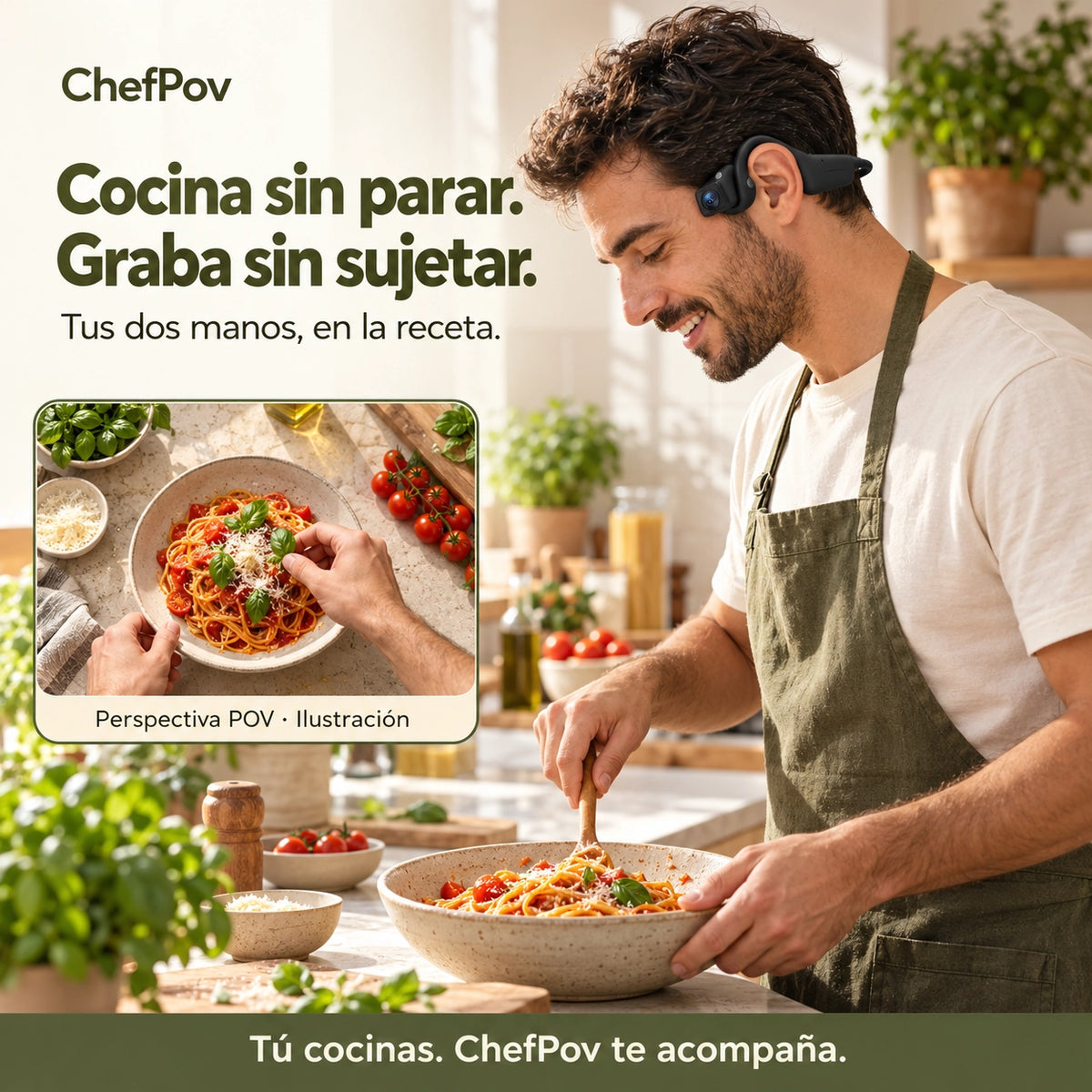 ChefPov – Cámara POV manos libres para grabar recetas