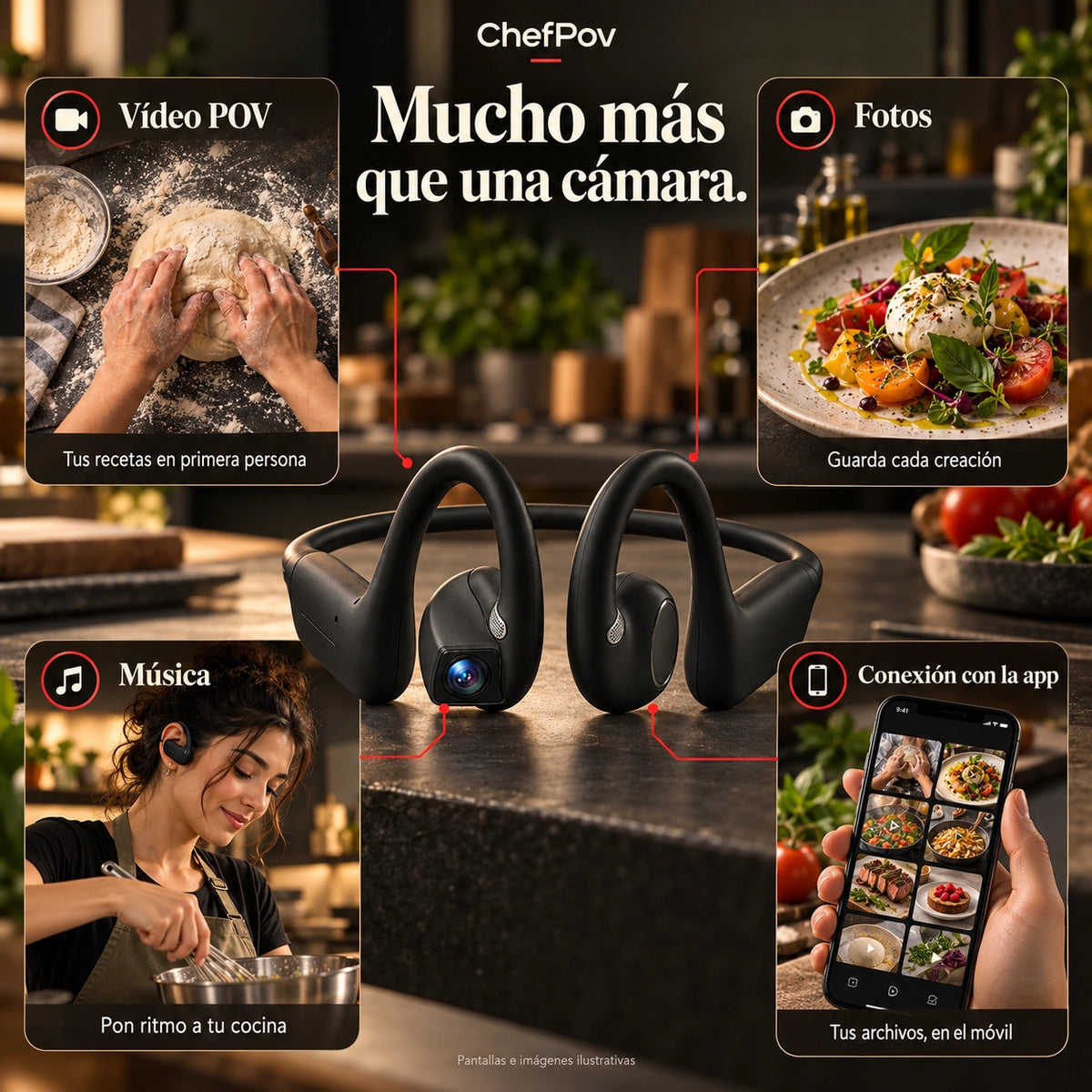 ChefPov – Cámara POV manos libres para grabar recetas